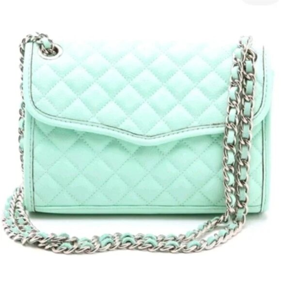 REBECCA MINKOFF PASTEL GREEN CROSSBODY PURSE - Picture 1 of 7